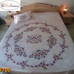 Embroidery Print Bed Sheet